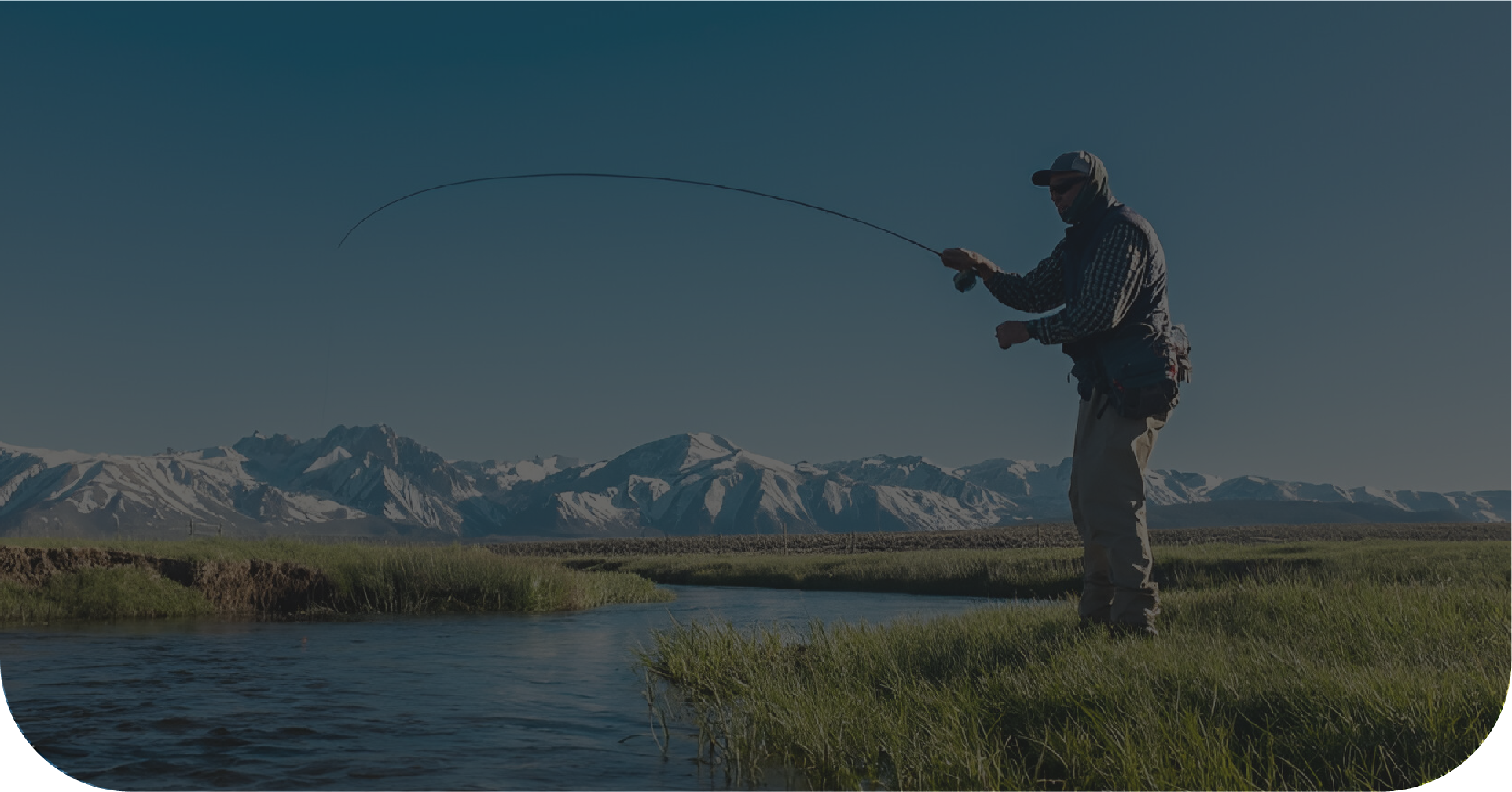 Paisaje patagónico para pesca trofeo con Digital Air